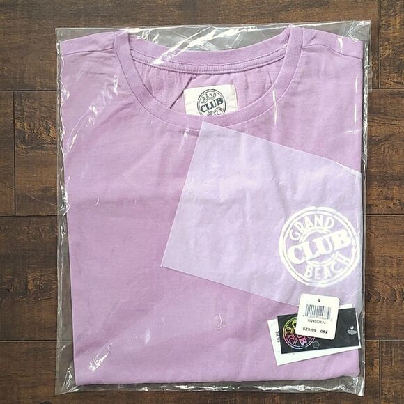 New With Tags Size Large Women's Grand Beach Club Washed Crop Tee - Picture 7 of 9